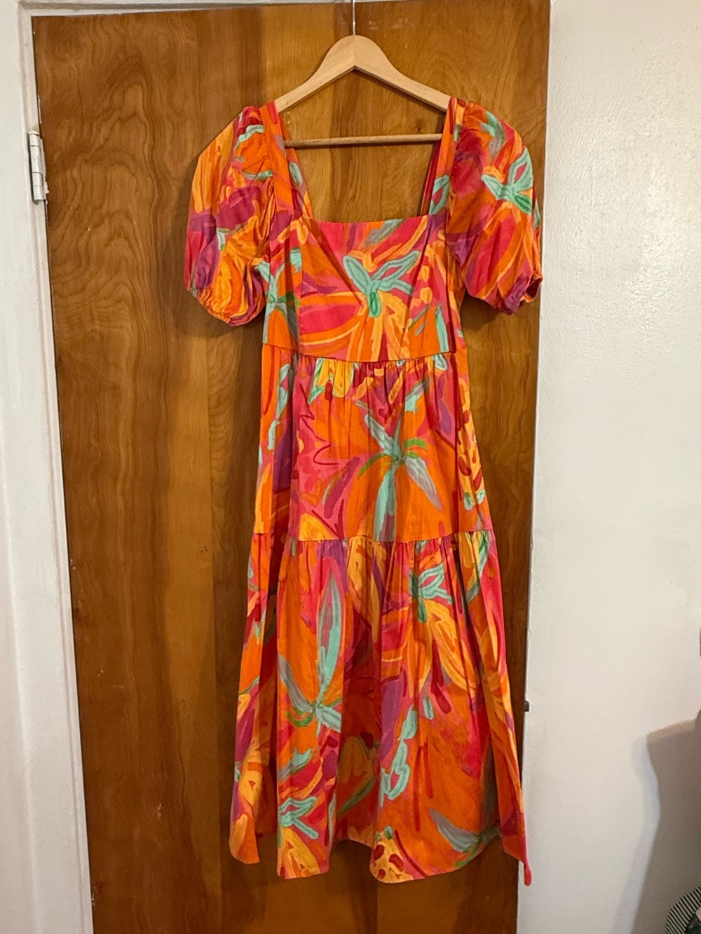 Tropical Print Midi Dress - Picture 1 of 4